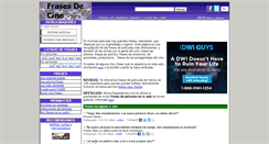 Desktop Screenshot of frasesdecine.com